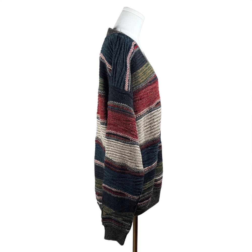 Protege Collection Striped Hiking Knit Cardigan Large - Picture 6 of 12